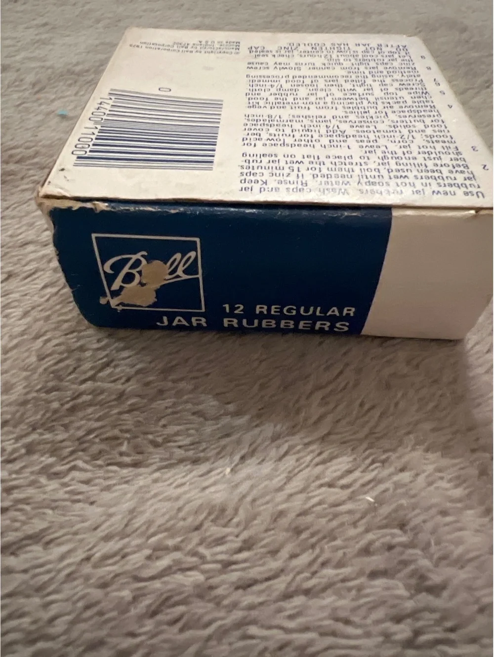 Vintage Ball Jar Rubbers Box of 12 Regular Size